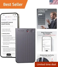 AI Voice Recorder, Note Voice Recorder w/Case, App Control, Transcribe & Summ...