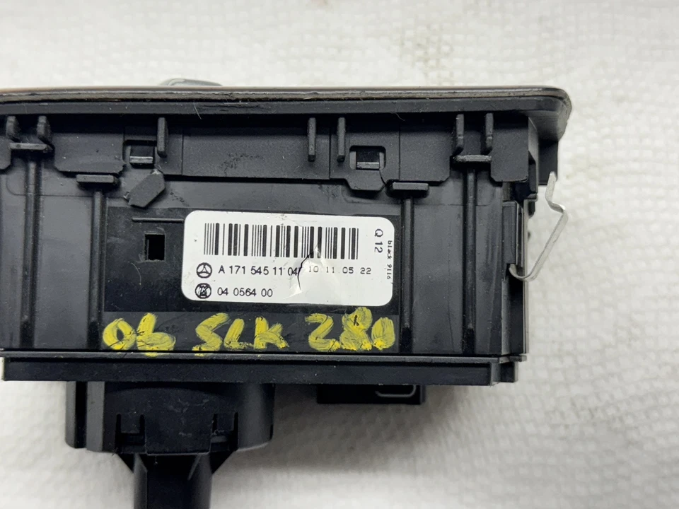 INTERRUPTOR DE CONTROL DE FAROS OE 2004-10 MERCEDES-BENZ SLK280 SLK350 R171 A1715451104 Foto 3 de 4