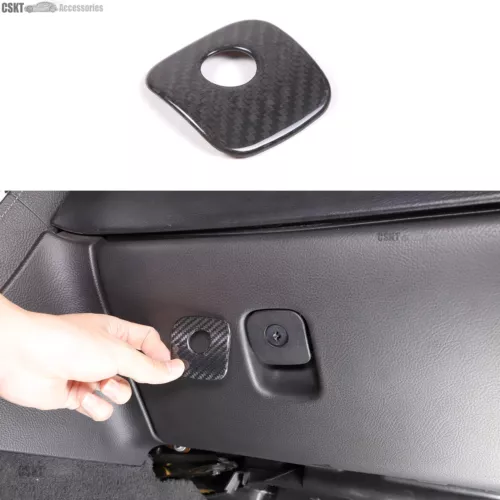 Real Dry Carbon Fiber Full Interior Trim Cover Set Fits Corvette C6 2005-2013 - Picture 32 of 33