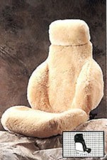 One Pair Tailor Made 100 Sheepskin Seat Cover-13 Colors