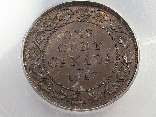 BU 1917 Large Cent CANADA ICG MS64 BN. #9 - Picture 4 of 6