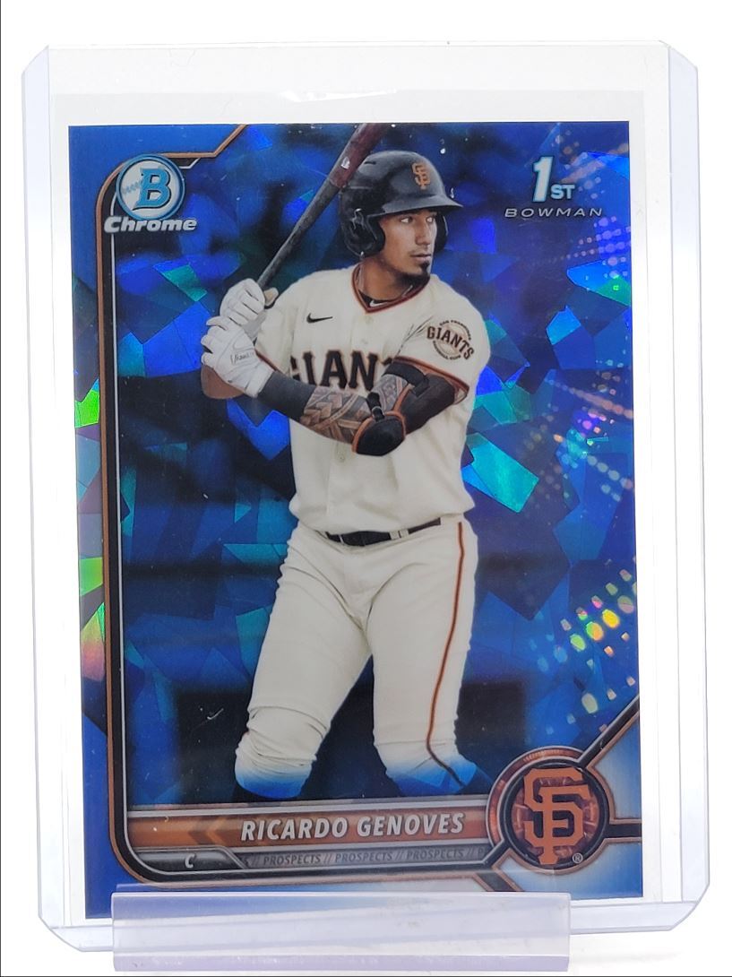 RICARDO GENOVES 2022 BOWMAN CHROME 1ST BASEBALL SAPPHIRE GIANTS Q2714