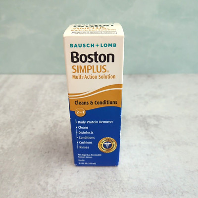 Bausch+Lomb Boston Simplus Multi-Action Solution Cleans & Conditions 3.5 oz NEW