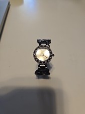 Studio 1 Women s 8  Black Silvertone Cuff Ban...