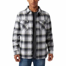 Lee Men's Thick Flannel Shirt Jacket Bonded with Thermal Lining A12