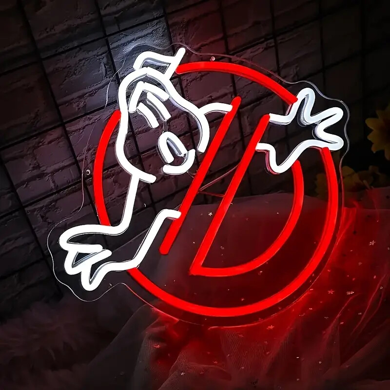 Ghostbusters LED neon sign for game room, party, bedroom