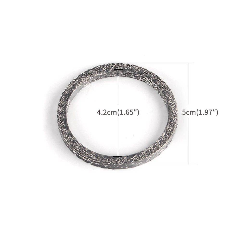 2 piezas juntas de escape para Harley Sportster Dyna Softail Touring Glide Road King Foto 3 de 4