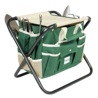 Folding Garden Stool 7 Piece Gardening Tool Set With Bag 5 Stainless Steel Tools on sale Folding Garden Stool 7 Piece Gardening Tool Set With Bag 5 Stainless Steel Tools on sale