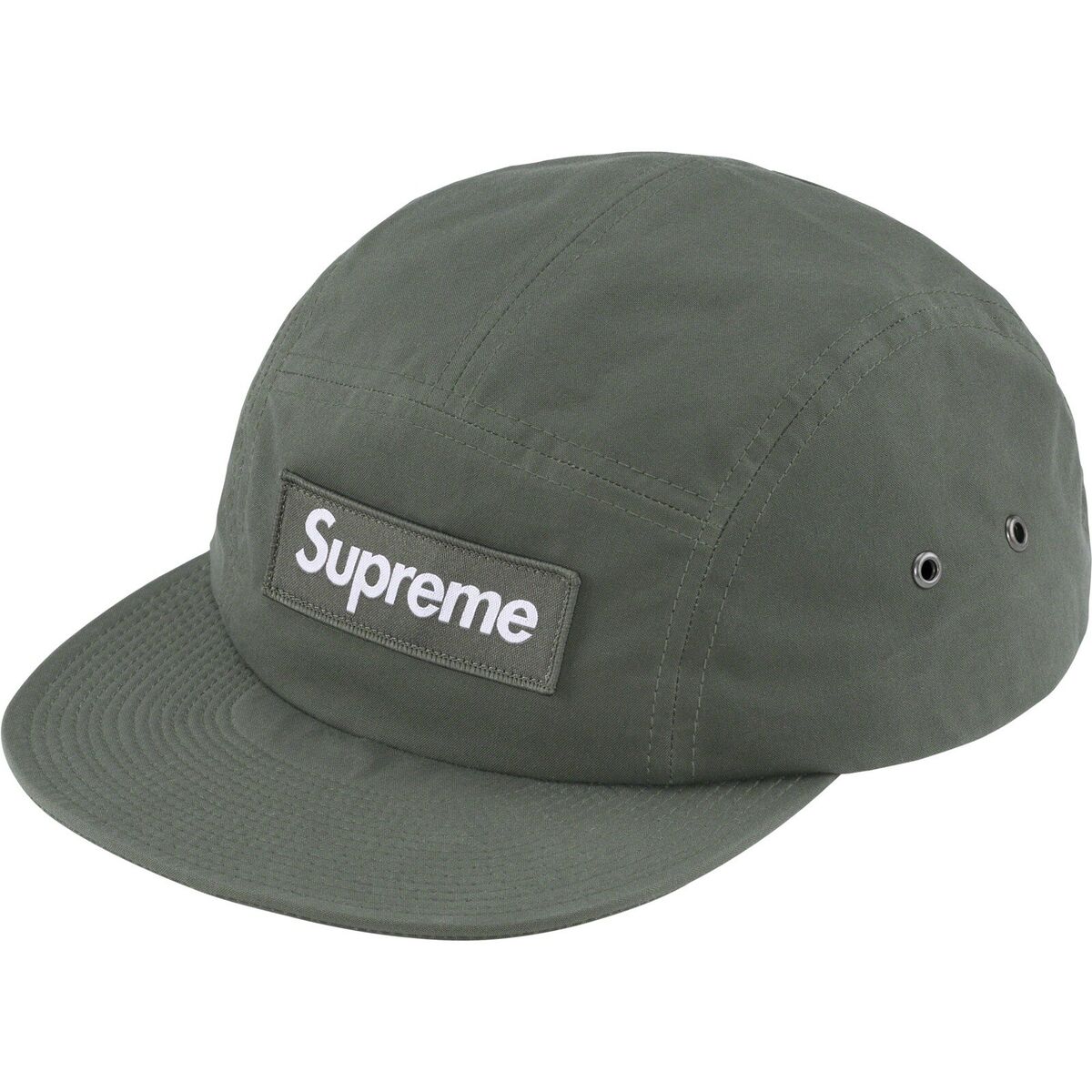 Supreme Waxed Cotton Camp Cap, Olive. FW23. DSWT. New Supreme Waxed Cotton Camp Cap, Olive. FW23. DSWT. New