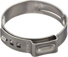Size 11/16" 17 Mm Oetiker Stepless Ear Clamps, 100-Pack Single Ear Hose Clamps