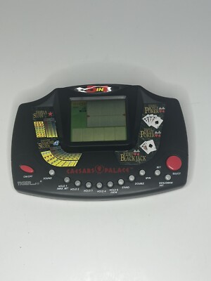 Caesars Palace Poker, Slots Talking 5 in 1 Tiger 1995 Electronic Hand Held Game