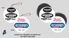 ECKERD PHARMACY Ornament / Magnets - Vintage Defunct Retail Eckerds Drug Store