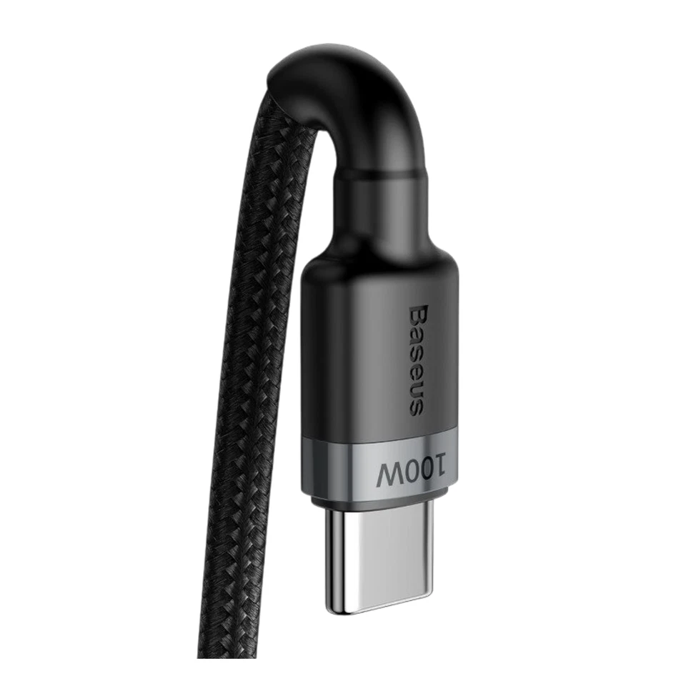 Cable de carga BASEUS USB C a 6 7/12 pies 100 W cargador rápido datos para teléfono PC Foto 2 de 4