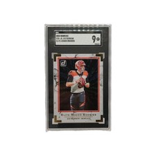 2020 Donruss Elite Series Rookies Joe Burrow ESR-JB SGC 9 Football Rookie Card . rookie card picture