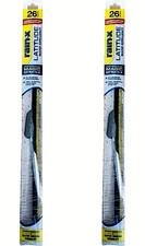 2 Pack Rain-x Latitude Water Repellency 26 2-in-1 Windshield Wiper Blade Set