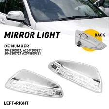 Left Right Side Mirror Turn Light Signal Amber For Benz Mercedes W204 C250 C300