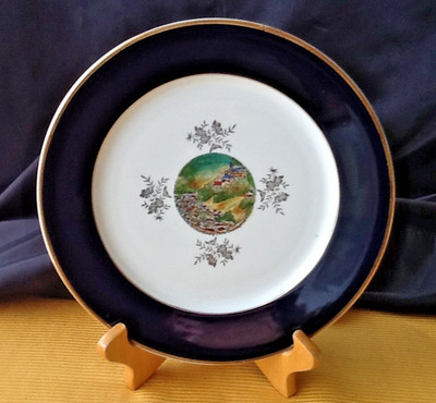 Weimar Porzellan Schwarzburg Perle Thüringen Andenken  Wandteller Teller Ø 24 cm