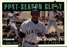 1996 Fleer Postseason Glory #2 Ken Griffey Jr. Seattle Mariners