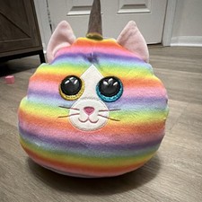 Ty Heather Rainbow Cat Beanbag Plush Toy Character