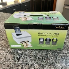 Vupoint Solutions Photo Cube Compact Photo Printer IP-P10-VP New Factory SEALED