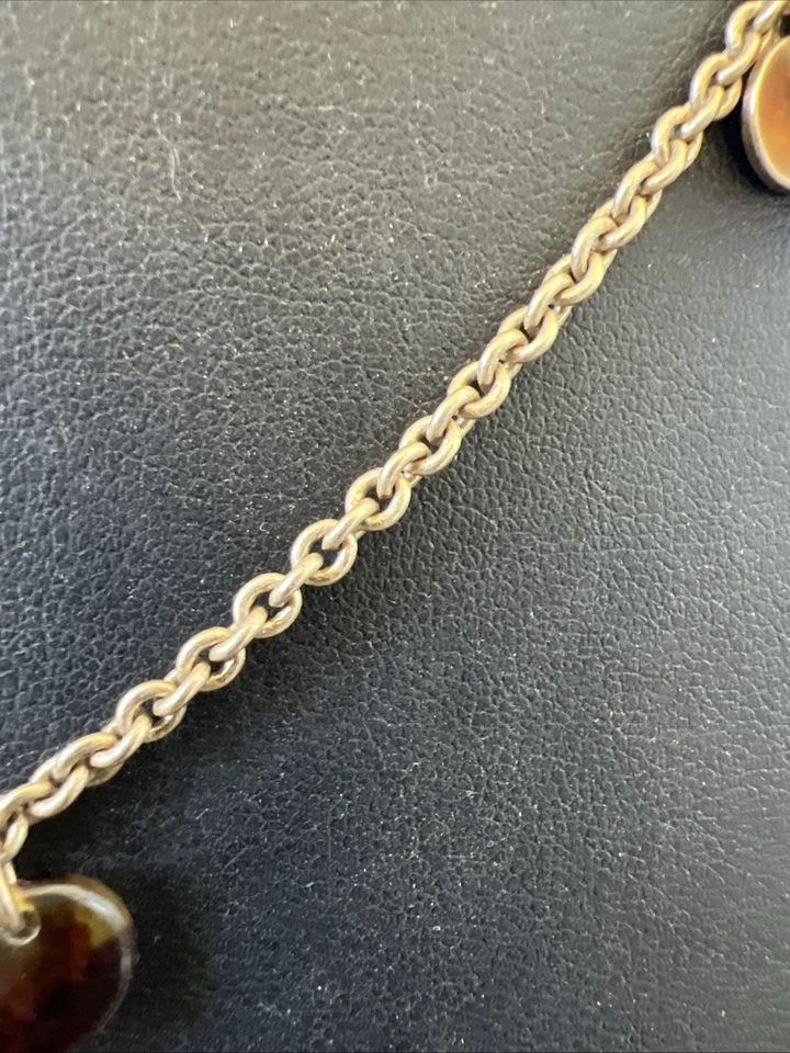 Ralph Lauren Turquesa Tortuga Shell Dijes Collar 18” y Pulsera Foto 3 de 4