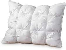 Queen Size Luxury White Goose down Pillow,800 Fill Power Fluffy and Soft Hotel