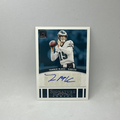 Tanner McKee 2024 Panini Donruss Signature Series Auto SP Eagles X