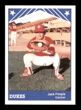 Jack Fimple Autographed Signed 1983 TCMA Rookie Card #11 Albuquerque Dukes