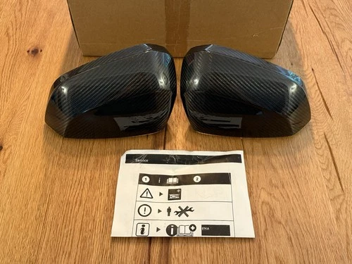 Carbon Mirror Cap Set Audi Q2 2017 Onwards 81A072530B 3Q0 New Genuine Audi Part