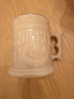 Vintage • Whataburger • Nickel Coffee Mug • Collectable Milk Glass