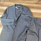 J.Crew Ludlow Suit Mens 44L 36x34 Loro Piana Wool Slim Fit Grey Classic