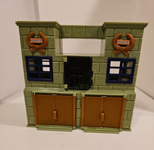 Vintage Carry Along Police Station Playset by Toy Major w/vehicles Only 7"x7.5"