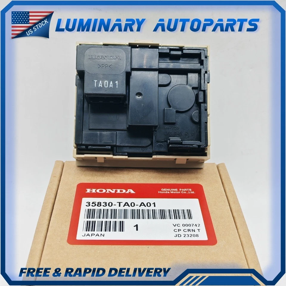 Sunroof Map Light Switch Assembly Gray for Honda Accord Civic CR-V Acura TSX NEW - Image 2 of 4