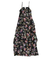 bar III Womens Tiered Ruffle Maxi Dress