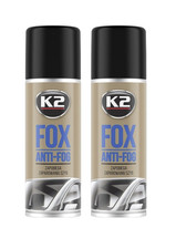 2 x K2 FOX Car Anti-Fog Spray 150ml ? Prevents Fogging on Windows & Mirrors