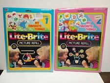 Vintage 1986 Lite  Brite Picture Refill  My Favorite Things  Series 1 2 Unused