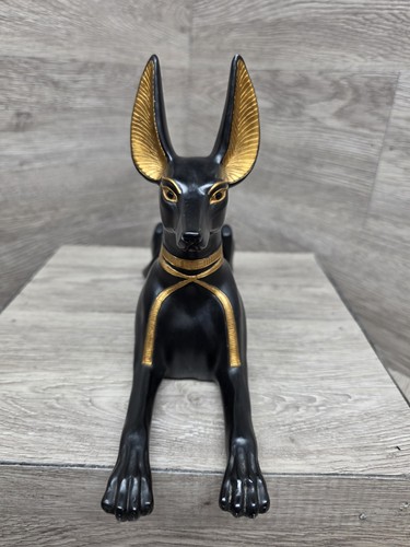 RARE LUXOR HOTEL LAS VEGAS EGYPTIAN PHARAONIC STATUE OF EGYPTIAN GOD ANUBIS BC - Afbeelding 2 van 12