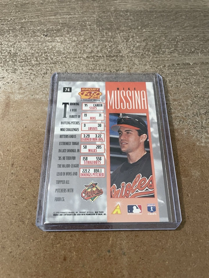 1996 Sportflix - Mike Mussina #74 Artist Proof - Image 2 of 2