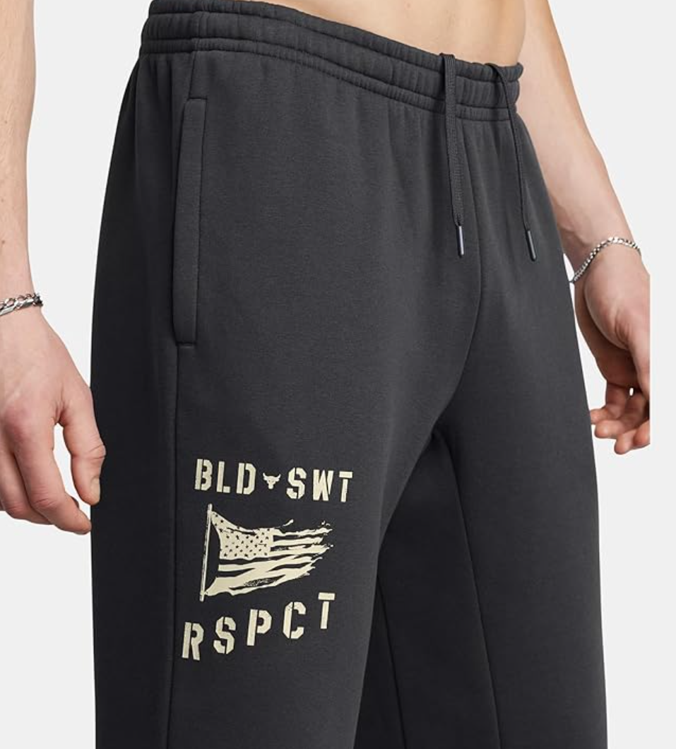 Under Armour Project Rock Icon Fleece Veterans Day Joggers 1386923