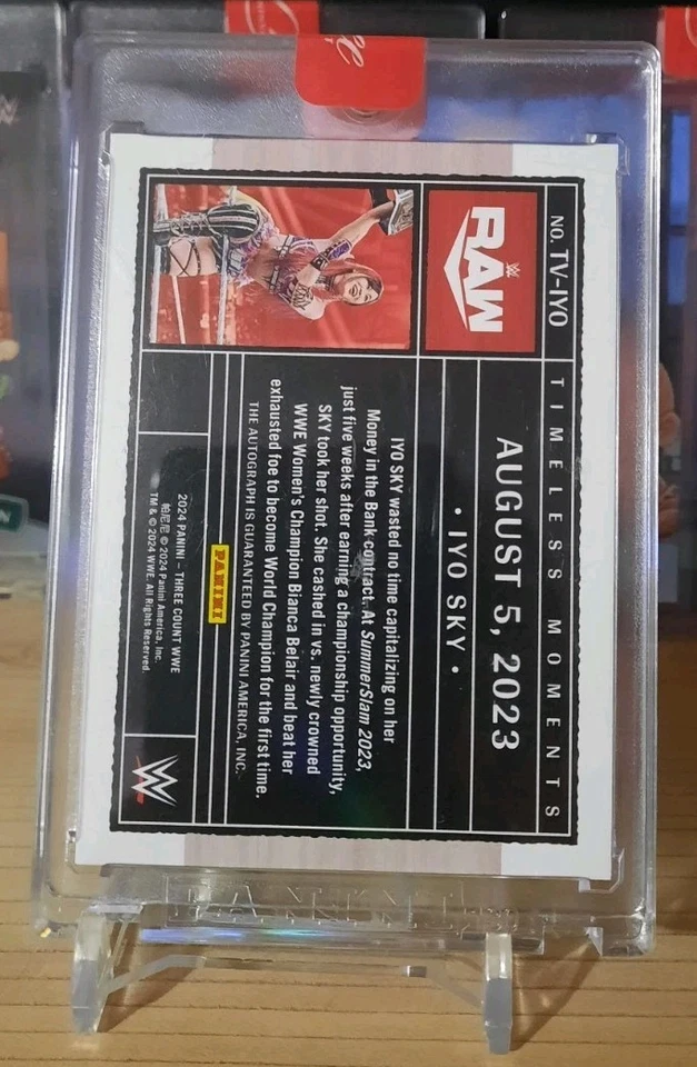 2024 WWE PANINI THREE COUNT! IYO SKY! TIMELESS MOMENTS AUTOGRAPH! - Image 2 of 4