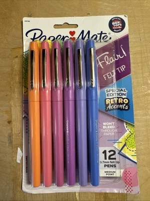 Paper Mate Special Edition Retro Flair Felt Tip Pens, 12pk 