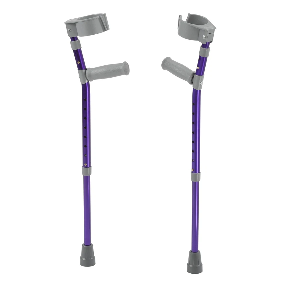 Inspired by Drive Pediatric Forearm Crutches Wizard Purple Large - Image 2 of 2