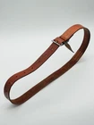 VTG WW2 Style Swiss Army Military Leather Belt, Waistbelt, Leibgurt 120 cm 1986