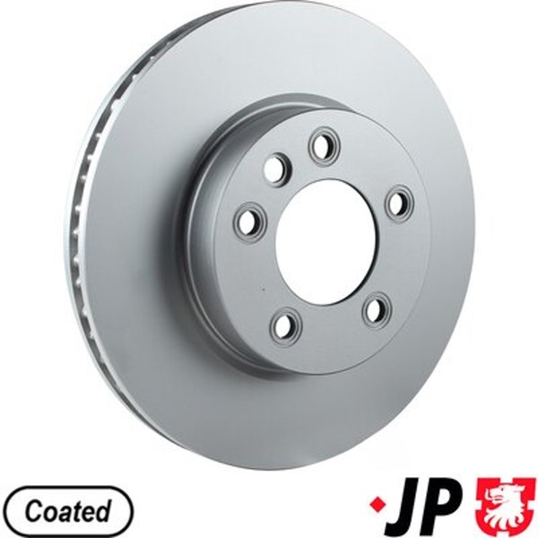 1X JP Group Bremsscheibe JP 1163105080 FüR 7LA Touareg 7L6 9PA 7L7 Porsche VW-image