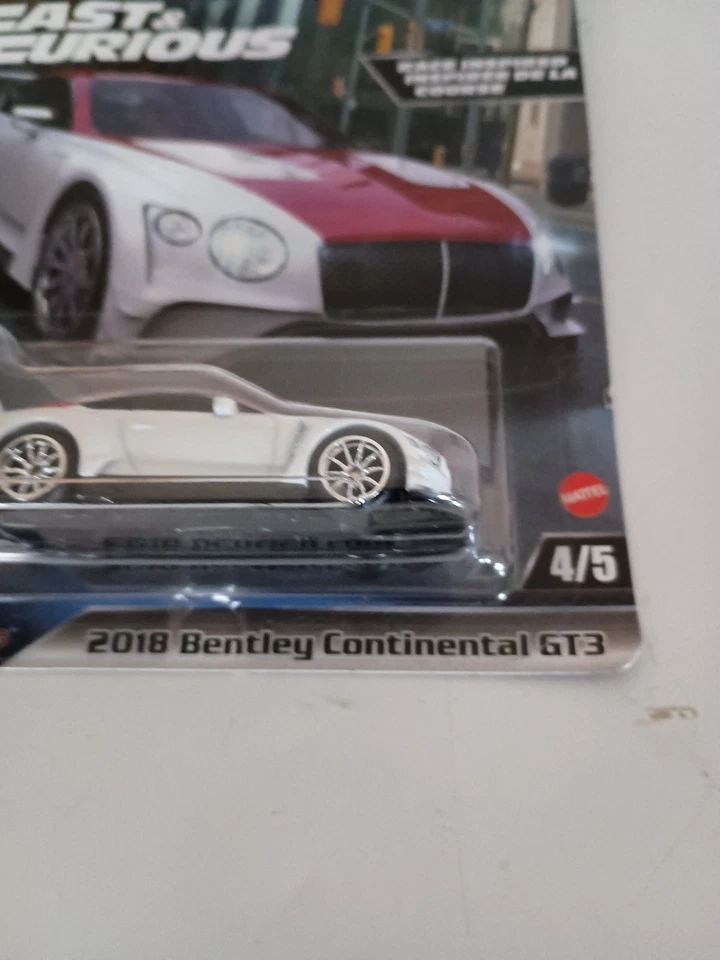Hot Wheels Bentley Continental GT3 2018 Fast and Furious HNW46-956 H 1/64 - Imagem 2 de 4