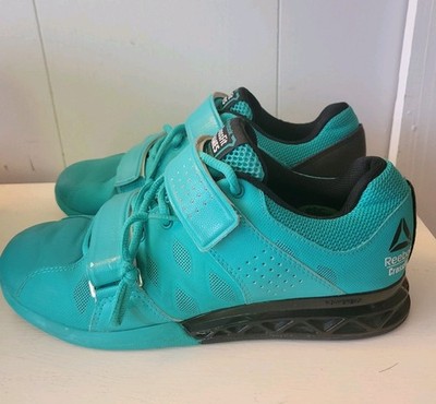Reebok CrossFit Lifter Plus 2.0 Teal Weightlifting Shoes Women's Sz. 8 