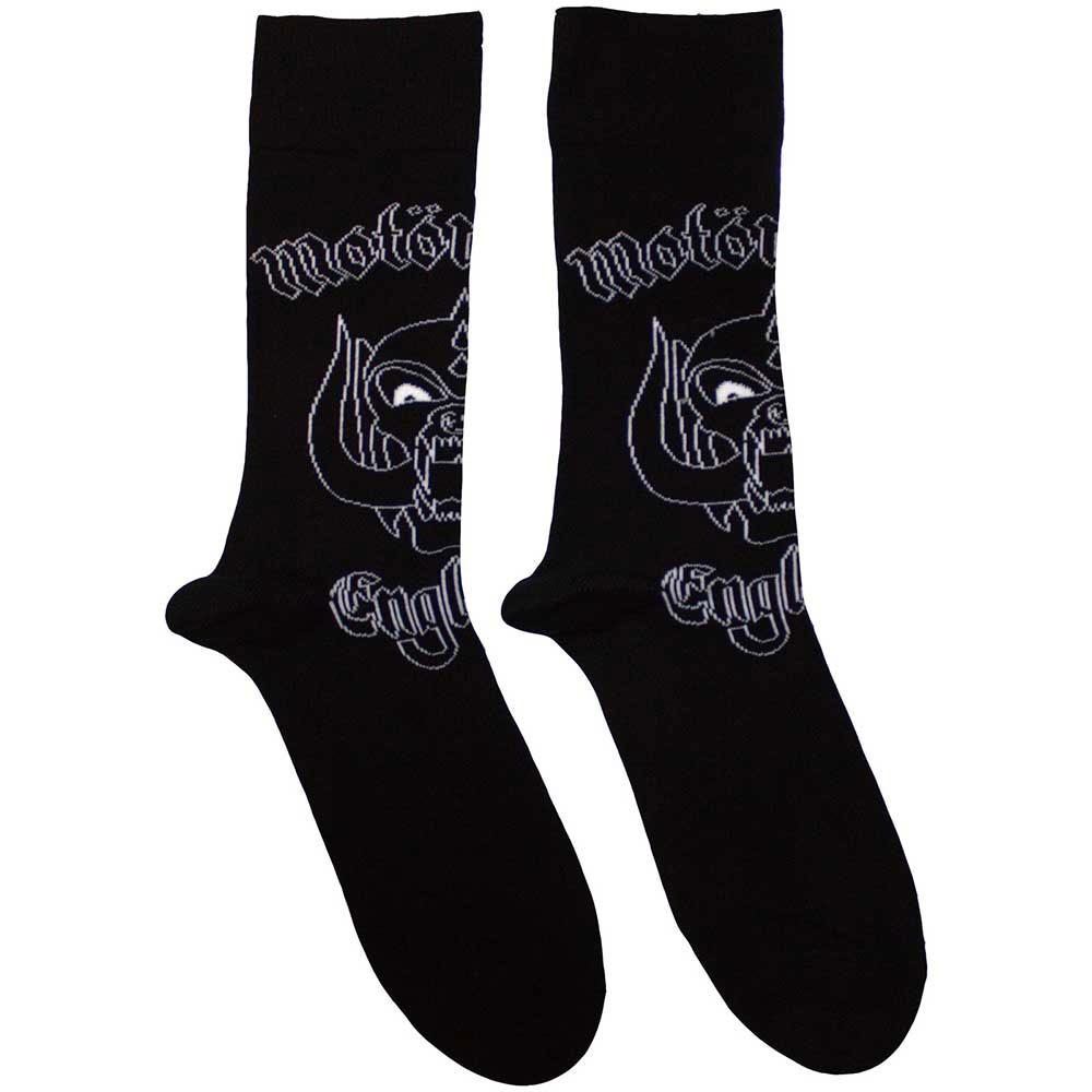 Motorhead Unisex Ankle Socks England (Black) (UK Size 4-7) Official