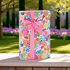 PERSIAN BLOOMS Print Design 24" Gift WRAPPING Paper Choose Length Amount