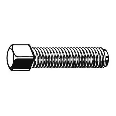 Class 8.8, M16-2.00 Thread Size, Square Head Bolt, Black Oxide, Steel, 70 Mm L,