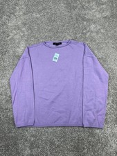 Ann Taylor Sweater Womens Xs Petite Purple Knit Pullover New 